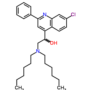 5431-82-3  1-(7-chloro-2-phenylquinolin-4-yl)-2-(dihexylamino)ethanol