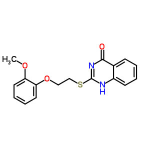 5492-41-1  2-{[2-(2-methoxyphenoxy)ethyl]sulfanyl}quinazolin-4(1H)-one