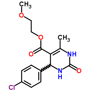 5616-27-3  2-methoxyethyl 4-(4-chlorophenyl)-6-methyl-2-oxo-1,2,3,4-tetrahydropyrimidine-5-carboxylate