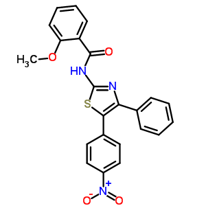 5667-56-1  2-methoxy-N-[5-(4-nitrophenyl)-4-phenyl-1,3-thiazol-2-yl]benzamide