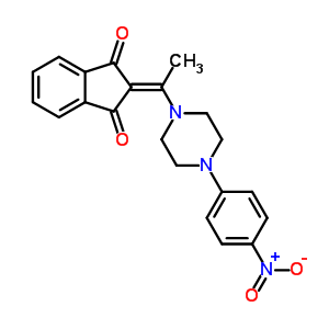 5669-13-6  2-{1-[4-(4-nitrophenyl)piperazin-1-yl]ethylidene}-1H-indene-1,3(2H)-dione