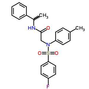 5731-85-1  N~2~-[(4-fluorophenyl)sulfonyl]-N~2~-(4-methylphenyl)-N-(1-phenylethyl)glycinamide