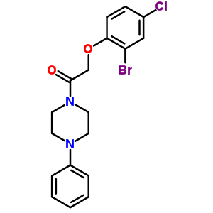 5794-94-5  1-[(2-bromo-4-chlorophenoxy)acetyl]-4-phenylpiperazine