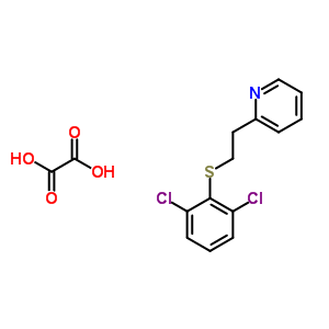 5844-06-4  2-{2-[(2,6-dichlorophenyl)sulfanyl]ethyl}pyridine ethanedioate