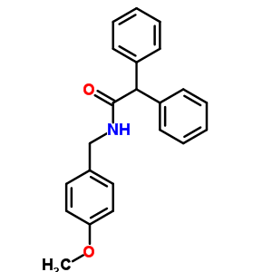 N-(4-methoxybenzyl)-2,2-diphenylacetamide 5946-20-3