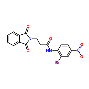 5947-02-4  N-(2-bromo-4-nitrophenyl)-3-(1,3-dioxo-1,3-dihydro-2H-isoindol-2-yl)propanamide