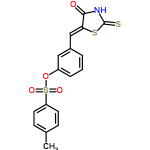 6084-65-7  3-[(Z)-(4-oxo-2-thioxo-1,3-thiazolidin-5-ylidene)methyl]phenyl 4-methylbenzenesulfonate