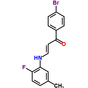 6367-73-3  (2E)-1-(4-bromophenyl)-3-[(2-fluoro-5-methylphenyl)amino]prop-2-en-1-one