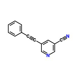845266-26-4  5-(phenylethynyl)pyridine-3-carbonitrile