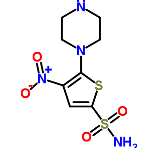 845266-27-5  4-nitro-5-piperazin-1-ylthiophene-2-sulfonamide 845266-27-5  4-nitro-5-piperazin-1-ylthiophene-2-sulfonamide