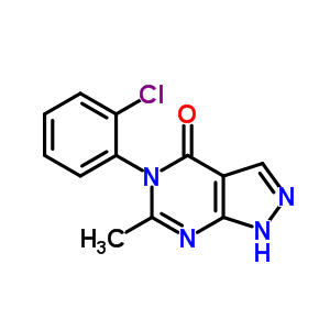 90399-87-4  5-(2-chlorophenyl)-6-methyl-1,5-dihydro-4H-pyrazolo[3,4-d]pyrimidin-4-one