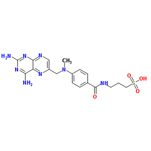 113811-47-5  3-[[4-[(2,4-diaminopteridin-6-yl)methyl-methyl-amino]benzoyl]amino]propane-1-sulfonic acid