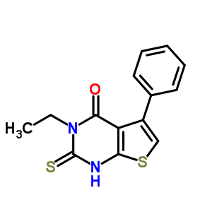 132605-28-8  3-ethyl-5-phenyl-2-thioxo-2,3-dihydrothieno[2,3-d]pyrimidin-4(1H)-one