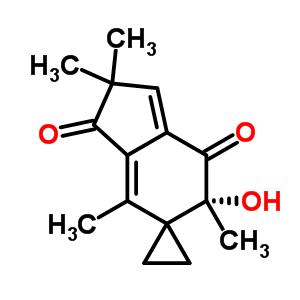 34338-99-3  (3'S,6'R,7'R)-2',2',4',6'-tetramethyl-2',3',6',7'-tetrahydrospiro[cyclopropane-1,5'-indene]-3',6',7'-triol