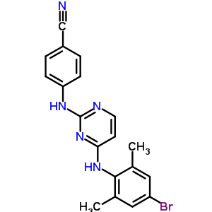 374067-85-3  4-({4-[(4-bromo-2,6-dimethylphenyl)amino]pyrimidin-2-yl}amino)benzonitrile