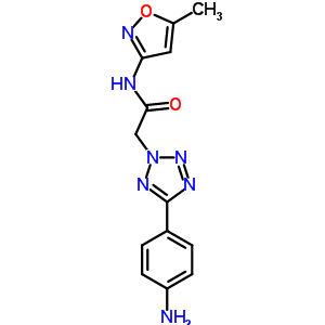 436092-90-9  2-[5-(4-aminophenyl)-2H-tetrazol-2-yl]-N-(5-methyl-1,2-oxazol-3-yl)acetamide