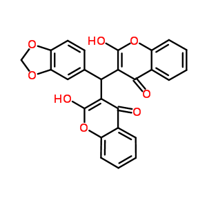 4506-25-6  3,3'-(1,3-benzodioxol-5-ylmethanediyl)bis(2-hydroxy-4H-chromen-4-one)