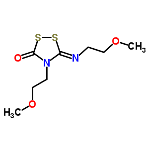 5338-84-1  (5Z)-4-(2-methoxyethyl)-5-[(2-methoxyethyl)imino]-1,2,4-dithiazolidin-3-one