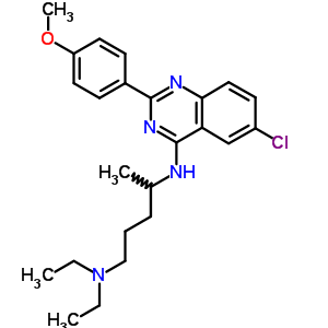 5427-59-8  N~4~-[6-chloro-2-(4-methoxyphenyl)quinazolin-4-yl]-N~1~,N~1~-diethylpentane-1,4-diamine