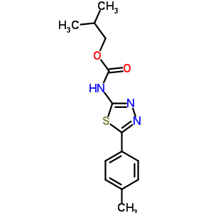 5528-06-3  2-methylpropyl [5-(4-methylphenyl)-1,3,4-thiadiazol-2-yl]carbamate