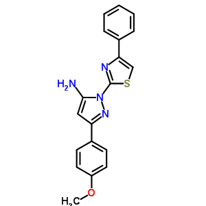 74101-13-6  3-(4-methoxyphenyl)-1-(4-phenyl-1,3-thiazol-2-yl)-1H-pyrazol-5-amine