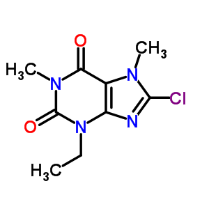 7468-66-8  8-chloro-3-ethyl-1,7-dimethyl-3,7-dihydro-1H-purine-2,6-dione