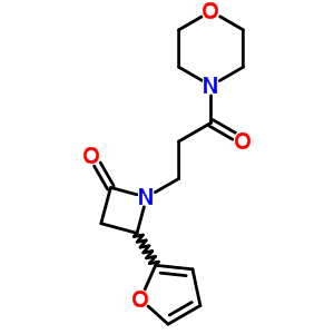 86458-95-9  4-(furan-2-yl)-1-[3-(morpholin-4-yl)-3-oxopropyl]azetidin-2-one