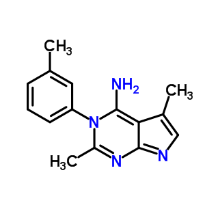 88366-16-9  2,5-dimethyl-3-(3-methylphenyl)-3H-pyrrolo[2,3-d]pyrimidin-4-amine