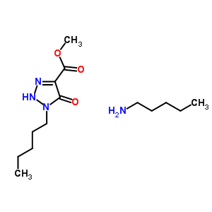 90996-98-8  methyl 5-oxo-1-pentyl-2,5-dihydro-1H-1,2,3-triazole-4-carboxylate - pentan-1-amine (1:1)