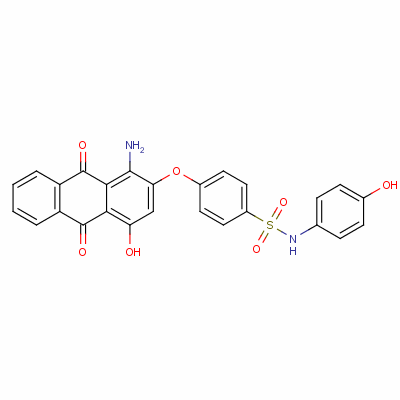 84100-92-5  4-[(1-amino-9,10-dihydro-4-hydroxy-9,10-dioxo-2-anthryl)oxy]-N-(4-hydroxyphenyl)benzenesulphonamide