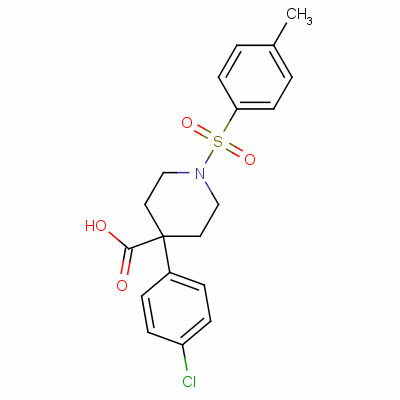 84254-98-8  4-(p-chlorophenyl)-1-(p-tolylsulphonyl)piperidine-4-carboxylic acid