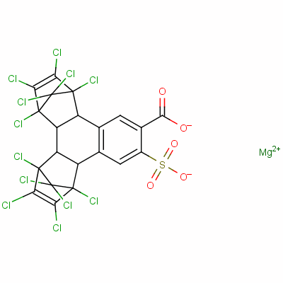 84297-66-5  magnesium 1,2,3,4,5,6,7,8,13,13,14,14-dodecachloro-1,4,4a,4b,5,8,8a,12b-octahydro-11-sulphonato-1,4:5,8-dimethanotriphenylene-10-carboxylate