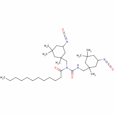 84540-24-9  N-[(5-isocyanato-1,3,3-trimethylcyclohexyl)methyl]-N-[N-[(5-isocyanato-1,3,3-trimethylcyclohexyl)methyl]carbamoyl]lauramide