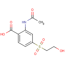 84712-88-9  2-(acetamido)-4-[(2-hydroxyethyl)sulphonyl]benzoic acid