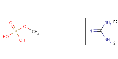 85153-70-4  methyl dihydrogen phosphate, compound with guanidine (1:2)