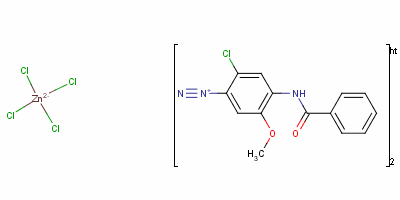 85237-46-3  4-(benzoylamino)-2-chloro-5-methoxybenzenediazonium tetrachlorozincate (2:1)