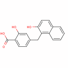 85455-30-7  4-[(2-hydroxy-1-naphthyl)methyl]salicylic acid