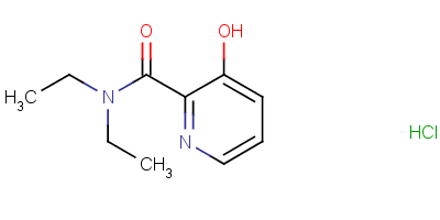 85567-46-0  N,N-diethyl-3-hydroxypyridine-2-carboxamide monohydrochloride