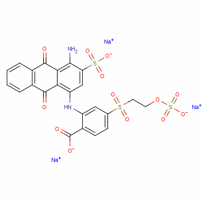 85631-81-8  2-[(4-amino-9,10-dihydro-9,10-dioxo-3-sulfo-1-anthryl)amino]-4-[[2-(sulfooxy)ethyl]sulfonyl]benzoát sodný