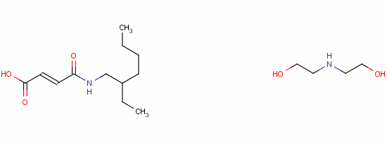 85909-56-4  4-[(2-ethylhexyl)amino]-4-oxobut-2-enoic acid, compound with 2,2'-iminobis[ethanol] (1:1)