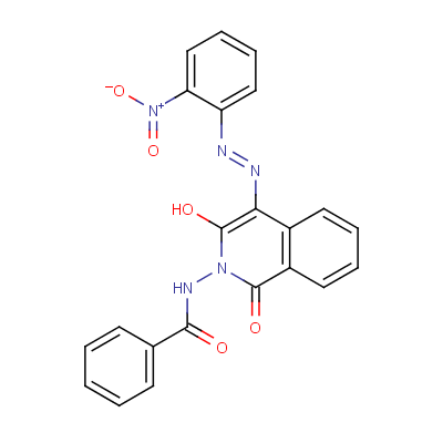 85968-49-6  N-[3-hydroxy-4-[(2-nitrophenyl)azo]-1-oxo-2(1H)-isoquinolyl]benzamide