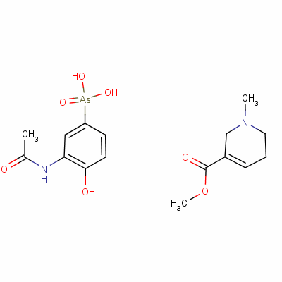 900-77-6  méthyl 1,2,5,6-tétrahydro-1-méthylnicotinate, mono[(3-acétamido-4-hydroxyphényl)arsonate] 