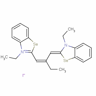 909-64-8  3-etil-2-[2-[(3-etil-3H-benzoselenazol-2-iliden)metil]but-1-enil]benzoselenazolyum iyodür