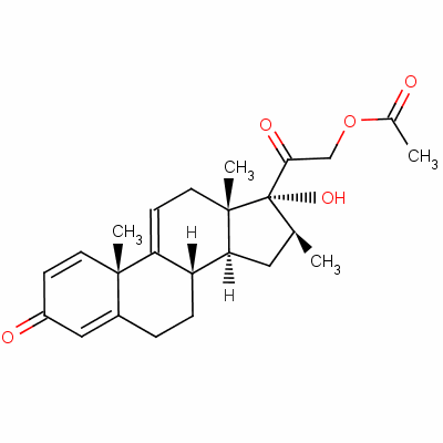 910-99-6  17-alpha-hydroxy-16-beta-methyl-3,20-dioxopregna-1,4,9(11)-trien-21-yl acetate