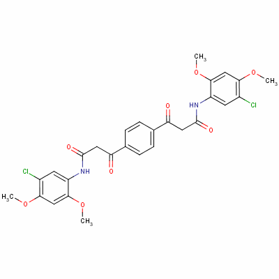 92-21-7  5,5'-dichloro-2,2',4,4'-tétraméthoxy-alpha,alpha'-téréphthaloyldiacétanilide 