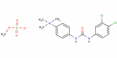 93777-84-5  4-[[[(3,4-dichlorophenyl)amino]carbonyl]amino]-N,N,N-trimethylanilinium methyl sulphate