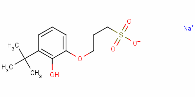 93803-96-4  sodium 3-[(1,1-dimethylethyl)-2-hydroxyphenoxy]propanesulphonate