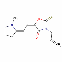 93839-23-7  3-allyl-5-[(1-methylpyrrolidin-2-ylidene)ethylidene]-2-thioxooxazolidin-4-one