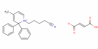 93843-01-7  1-(4-cyanobutyl)-γ-methyl-α,α-diphenylpyridinium hydrogen fumarate