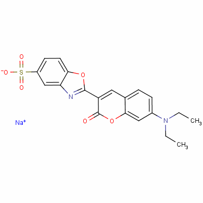 93859-23-5  sodium 2-[7-(diethylamino)-2-oxo-2H-1-benzopyran-3-yl]benzoxazole-5-sulphonate